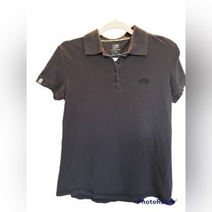The North Face Women’s Polo Shirt Black Medium Short Sleeve Golf Outdoor.